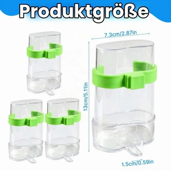 4dielny dávkovač vody pre vtáky, plastový automatický dávkovač vody pre papagáje, krmítko pre kanáriky