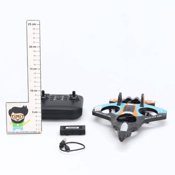DEERC penové RC lietadlo pre deti, diaľkovo ovládané lietadlo s udržiavaním výšky, 3D prevrátenie a LED