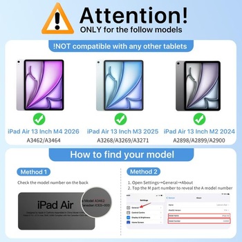 Puzdro MoKo pre iPad Air 13 palcov (M4/M3/M2) 2026/2025/2024 s držiakom pera C - čierne