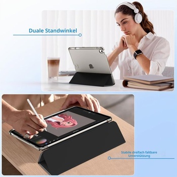 Puzdro MoKo pre iPad Air 13 palcov (M4/M3/M2) 2026/2025/2024 s držiakom pera C - čierne
