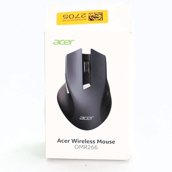 Bezdrôtová myš Acer, ergonomická bezdrôtová myš 2,4 GHz s rozlíšením 1600 DPI, bezdrôtová myš s