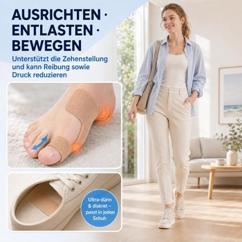 Páska na Hallux Valgus, korekčná páska na Hallux Valgus, kineziologická páska