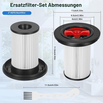 2 filtre pre náhradné diely Bosch Unlimited Series 8, filtre do vysávača