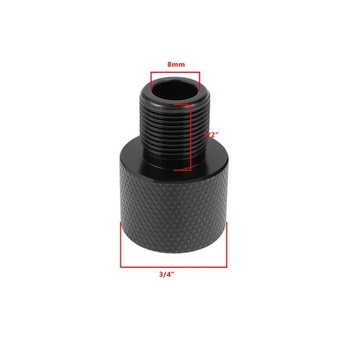 Adaptér eMagTech 1 kus s vnitřním závitem 1/2-20 UNEF na vnější závit 1/2-28 UNF vyrobený z