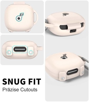 Púzdro kompatibilné s Anker SoundCore Sport X20, nárazuvzdorné silikónové púzdro, integrované