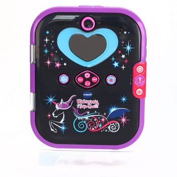 VTech KidiSecrets Selfie Music 2.0 černý, 8v1 deník s rozpoznáváním obličeje, kamerou,