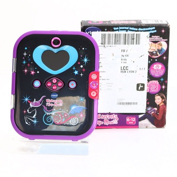 VTech KidiSecrets Selfie Music 2.0 černý, 8v1 deník s rozpoznáváním obličeje, kamerou,