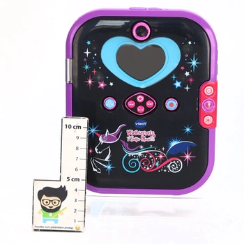 VTECH KidiSecrets Selfie Music 2.0 čierny, 8v1 denník s rozpoznávaním tváre, kamerou,