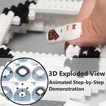 Súprava futbalových stavebných kociek, vzdelávacia hračka STEM, 3D puzzle futbalová stavebnica,