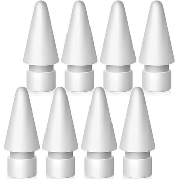 Súprava 8 kusov vysoko citlivých náhradných hrotov pre Apple Pencil 2. generácie/1. generácia/USB-C, biele