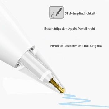 Súprava 8 kusov vysoko citlivých náhradných hrotov pre Apple Pencil 2. generácie/1. generácia/USB-C, biele