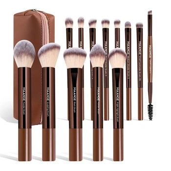 Sada štetcov na make-up MAANGE, 13 kusov, štetce na make-up, kozmetické štetce, sada štetcov na púder,