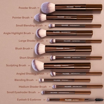 Sada štětců na make-up MAANGE, 13 kusů, štětce na make-up, kosmetické štětce, sada štětců na pudr,
