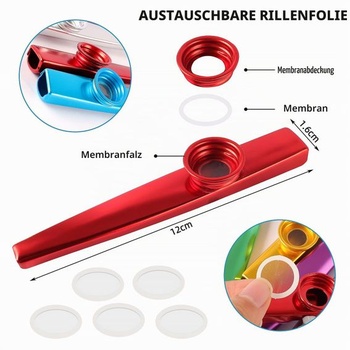 14dielna sada kazoo, kovové kazoo, kazoo z hliníkovej zliatiny, hudobné nástroje v 7 farbách, kazoo