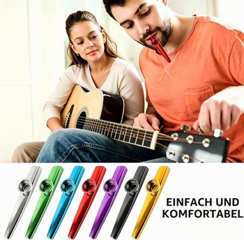 14dielna sada kazoo, kovové kazoo, kazoo z hliníkovej zliatiny, hudobné nástroje v 7 farbách, kazoo