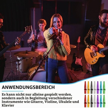 14dielna sada kazoo, kovové kazoo, kazoo z hliníkovej zliatiny, hudobné nástroje v 7 farbách, kazoo