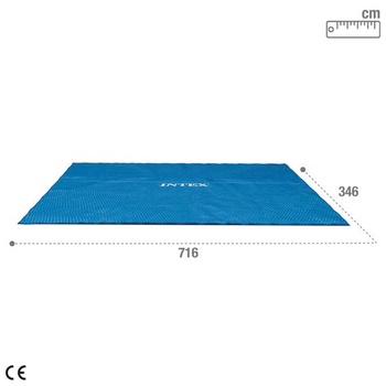 Solárny kryt Intex pre Ultra Frame Rectangular 732 x 366 cm, hrúbka 160 mikrónov, výrobný rozmer: