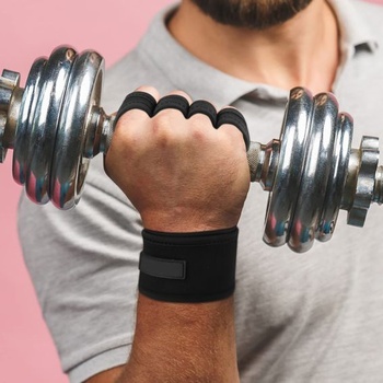Ventilované fitness rukavice, tréninkové rukavice pro muže a ženy - protiskluzové silikonové