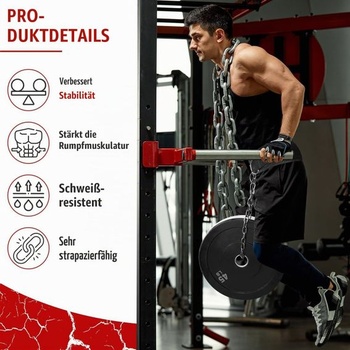 Vzpěračský opasek WFX Dip Belt s odolným vzpěračským opaskem o délce 91,4 cm (36 palců),