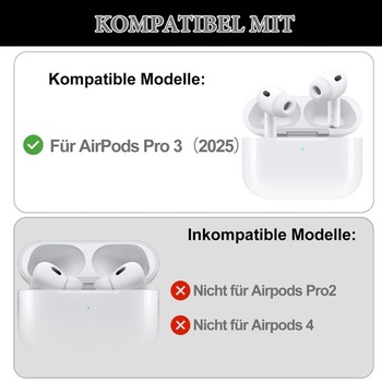 Aiiivioll štuple do uší pre AirPods Pro 3, protišmykové silikónové púzdra na štuple do uší