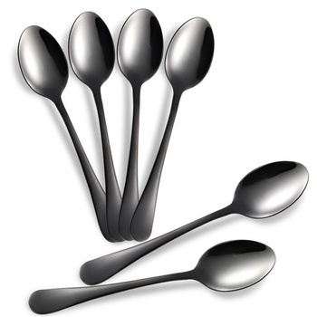 Sada čajových lyžičiek, 6 kusov, mini kávové lyžičky z nerezovej ocele, 12 cm (4,7 palca), espresso