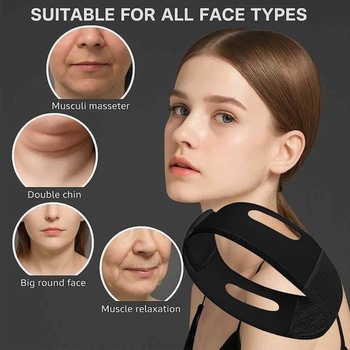 V-Face maska na odstraňování dvojité brady, opakovaně použitelná liftingová maska V-Line,