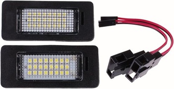 Yuk 2 x LED osvětlení SPZ pro A4 B8 A5 Q5 Passat S5 bez chyb