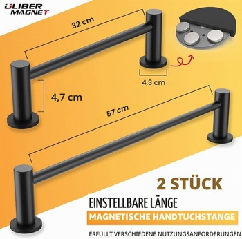 Držiak na uteráky Ulibermagnet ULIMAG-black43
