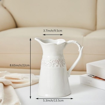 Váza OTARTU vase-8003 biela