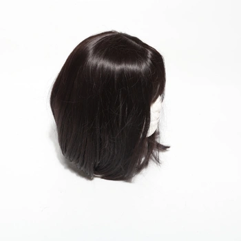SIMKAYLEE Krátká rovná černá paruka Bob s ofinou Dámská krátká rovná černá paruka Bob pro ženy,