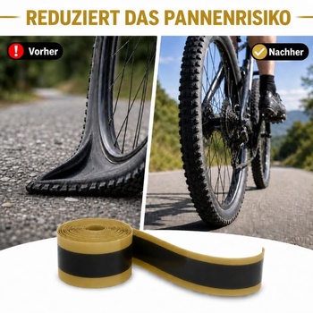 Balení 2 návleků na pneumatiky jízdních kol, ochranná páska proti propíchnutí duše z TPU, chránič