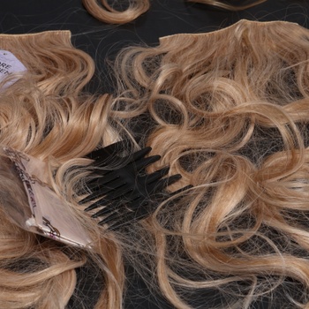 BARSDAR Clip in prodlužování vlasů, 50 cm dlouhé vlnité blond vlasy Clip in 6dílné přírodní