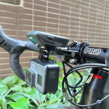 Predný držiak Cestbon, kompatibilný s Garmin Edge, Wahoo Elemnt, Bryton, Stages Hammerhead,