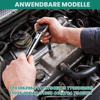 Těsnění vypouštěcí zátky oleje pro Peugeot, Renault, Citroen, Opel, Mini, 10 kusů