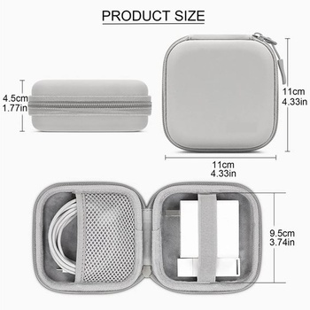 FLYAMAPIRIT Mini cestovná úložná taška do auta pre elektronické príslušenstvo, napríklad USB