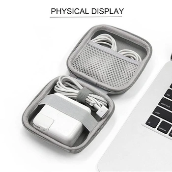 FLYAMAPIRIT Mini cestovní úložná taška do auta pro elektronické příslušenství, například USB
