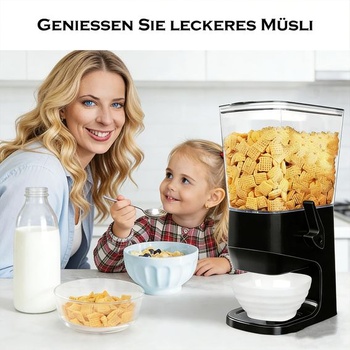 Dávkovač cereálií, dávkovač potravín 3,2 l dávkovač cereálií a kukuričných vločiek drvený (bez