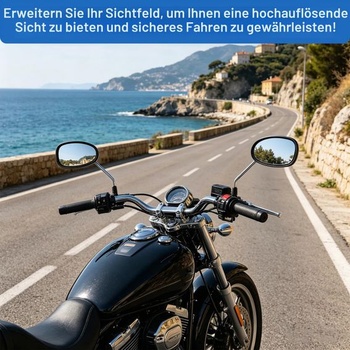 Univerzální motocyklové zrcátko, zpětné zrcátko na motocykl, motocyklové zrcátko 10 mm 8 mm, otočné
