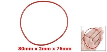 Mapa zdrojov 80mm x 2mm x 76mm silikónový O-krúžok olejové tesnenie tesniaci krúžok 80mmx2mm