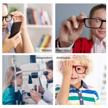 Optický flipper, plastový, nastaviteľný optometrický nástroj s výklopnými šošovkami, držiak oka, očný