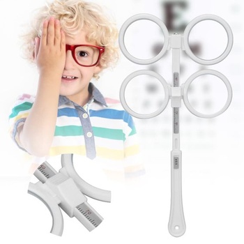 Optický flipper, plastový, nastaviteľný optometrický nástroj s výklopnými šošovkami, držiak oka, očný