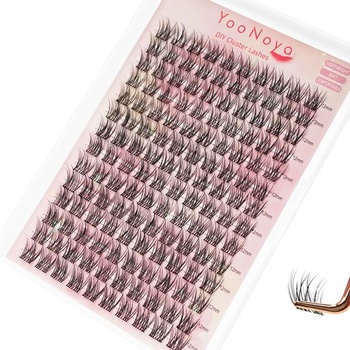 Predlžovanie rias 140 ks 12mm C-oblúkové riasové zhluky, DIY jednotlivé zhluky rias, objem,