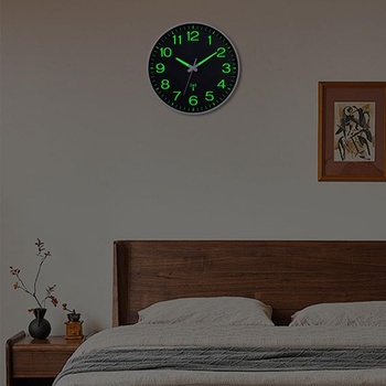 VIVILINEN Nástenné hodiny s rádiovým ovládaním, podsvietené, tiché, svetelné, biele 1