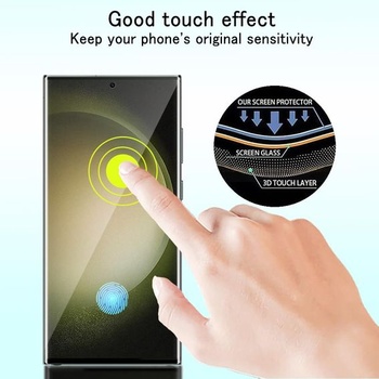 Ochranné tvrdené sklo 2+2 pre Samsung Galaxy S23 Ultra, 3D zakrivené ochranné sklo, odolné proti