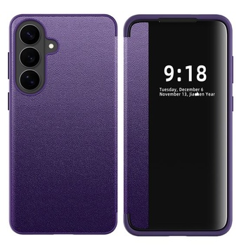 Ochranný kryt S26 Plus pre Samsung S26 Plus, flipové púzdro, priehľadné, tenké, flipové púzdro pre