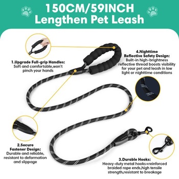 Postroj a vodítko YooxArmor pre veľké psy, čierna veľkosť L (krk: 62-80 cm, hrudník: 72-100 cm)