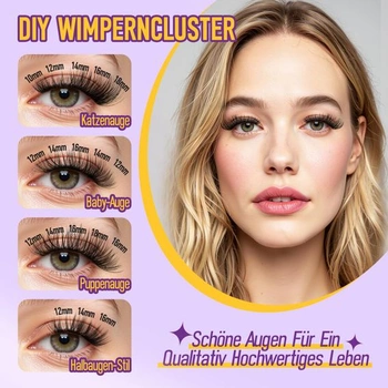 Wimpern Extensions 168 ks řasových shluků přírodních řas 8-18 mm MIX