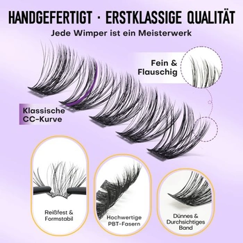 Wimpern Extensions 168 ks řasových shluků přírodních řas 8-18 mm MIX
