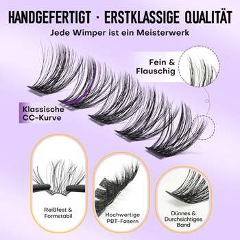 Wimpern Extensions 168 ks riasových zhlukov prírodných rias 8-18 mm MIX