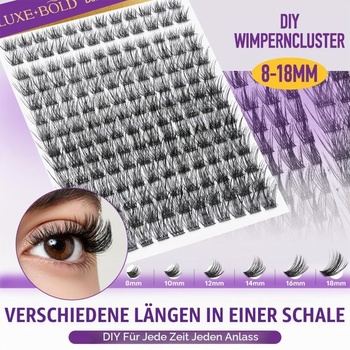 Wimpern Extensions 168 ks riasových zhlukov prírodných rias 8-18 mm MIX